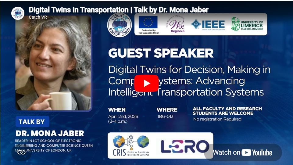 Digital Twins in Transportation | Talk by Dr. Mona Jaber